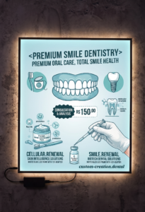 premium a1 slim led lightbox frame | slim led display