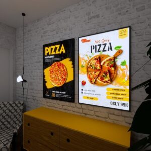 premium a2 slim led lightbox frame | retail advertising signage